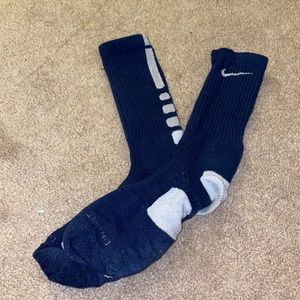 navy & gray nike socks